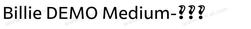 Billie DEMO Medium字体转换
